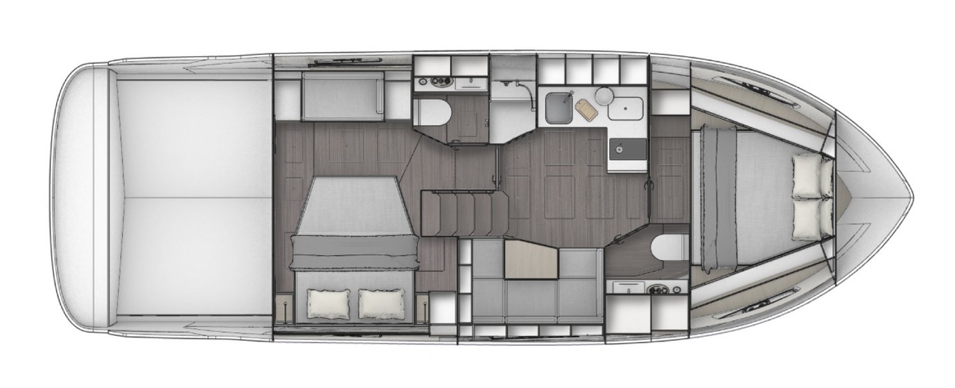 BAVARIA Motorboot SR41 Layout
