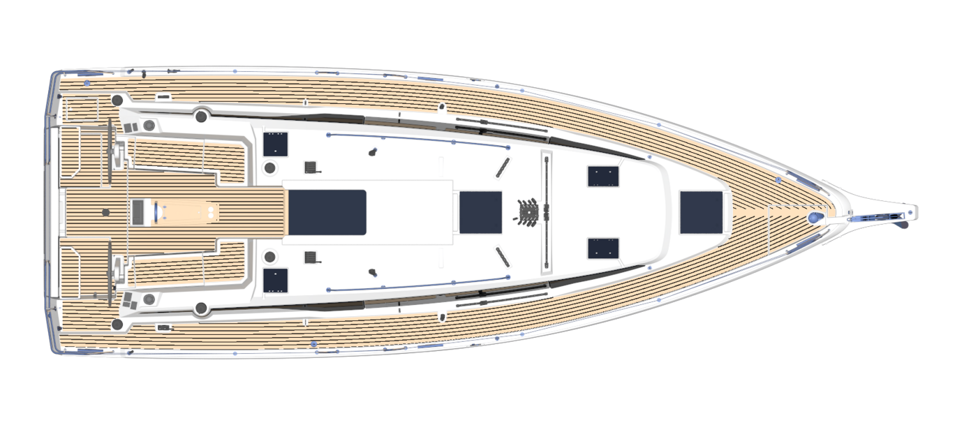 BAVARIA Segelboot C38 Layout